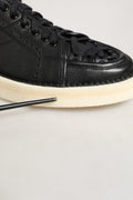 Zapatillas bajas con cordones de cuero negro Dolce & Gabbana