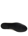 Dolce & Gabbana White Satin Logo Slip On Flats Loafers Shoes