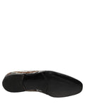 Dolce & Gabbana White Gold Sequined Slip On Loafers Shoes