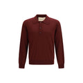 Valentino Bordeaux Wool Oves Aries Polo Shirt