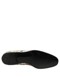 Zapatos mocasines Dolce & Gabbana blancos con bordado floral