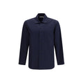 Umit Benan Blue Cotton Shirt