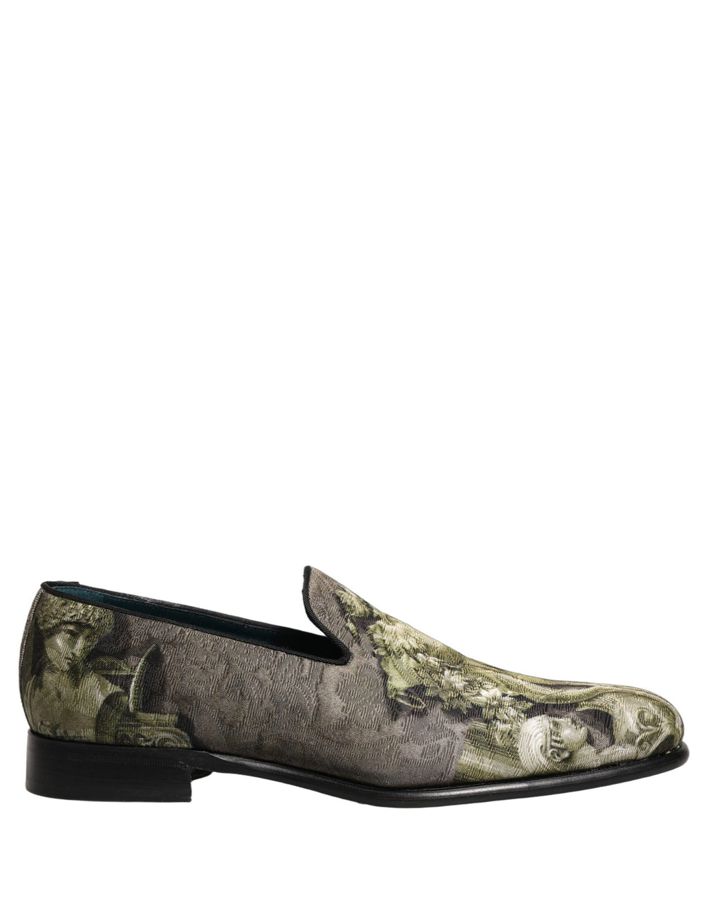 Zapatos Mocasines Slip-On Dolce & Gabbana Estampado Barroco Marrón para Hombre