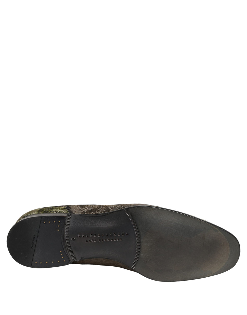 Zapatos Mocasines Slip-On Dolce & Gabbana Estampado Barroco Marrón para Hombre