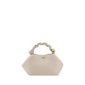 Ganni White Recycled Leather Handbag