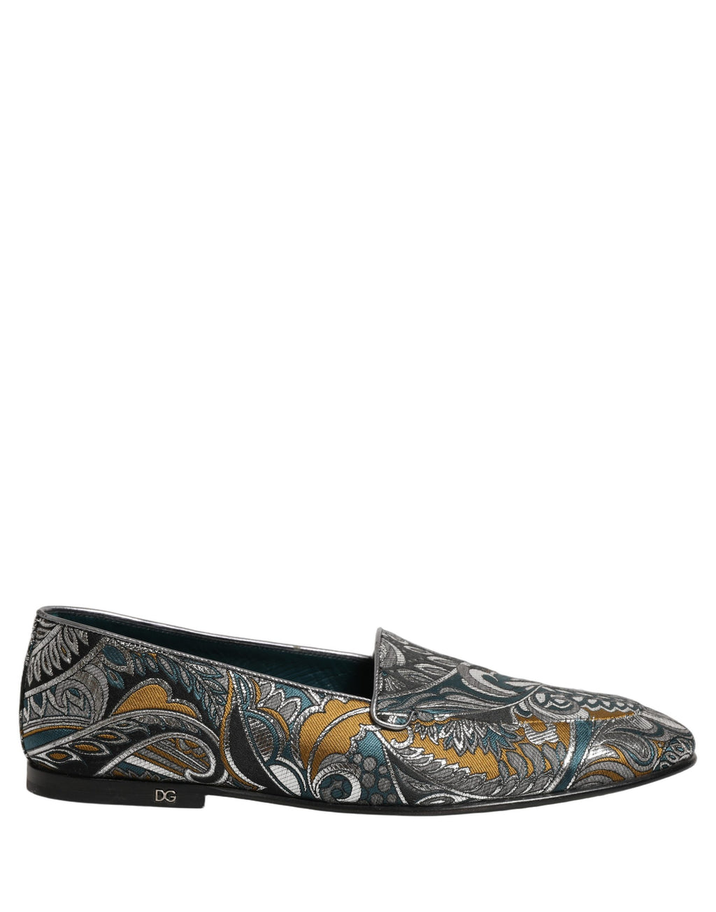 Zapatos de hombre Dolce & Gabbana Mocacines Brocado Paisley Multicolor