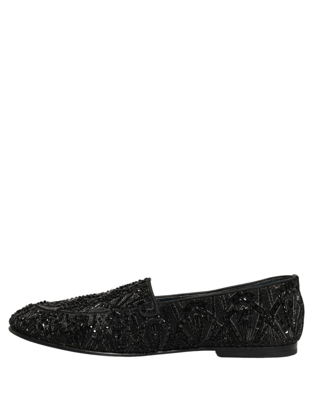 Zapatos Mocasín Dolce & Gabbana de Terciopelo Negro Bordados