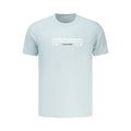 Camiseta de algodón azul Calvin Klein