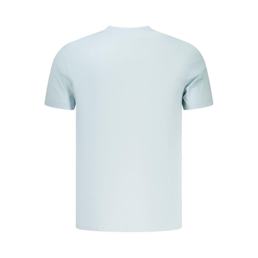 Camiseta de algodón azul Calvin Klein