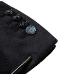 Dolce & Gabbana Black Cashmere Single Breasted Blazer Jacket