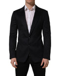 Dolce & Gabbana Black Cashmere Single Breasted Blazer Jacket