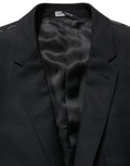 Dolce & Gabbana Black Wool Single Breasted Blazer Jacket