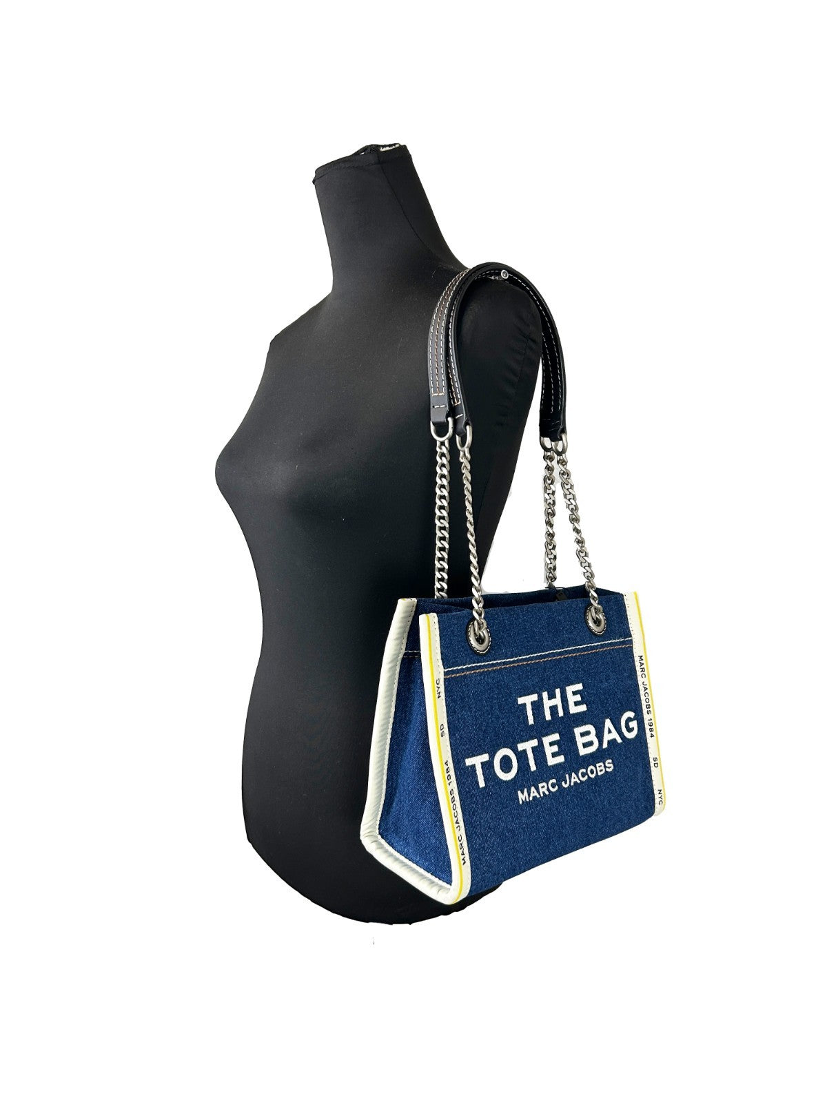 Minibolso tote Marc Jacobs Denim Chain