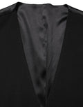Dolce & Gabbana Black Wool Single Breasted Waistcoat Vest