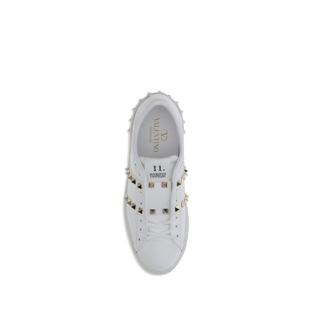 Zapatillas Valentino Garavani de piel de becerro blanca Bos Taurus