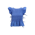 Blusa Ganni de algodón azul