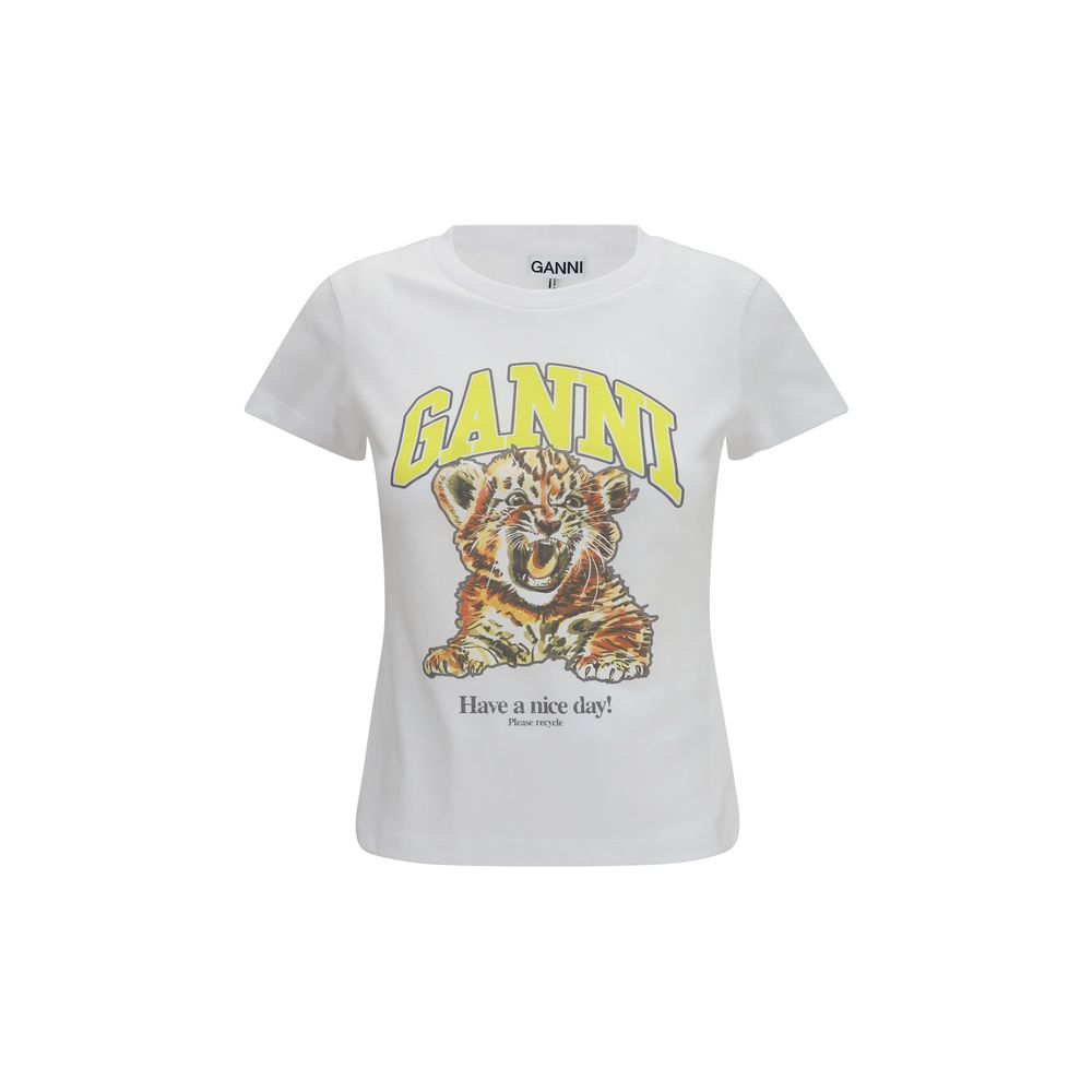 Sudadera Ganni de Algodón Blanco