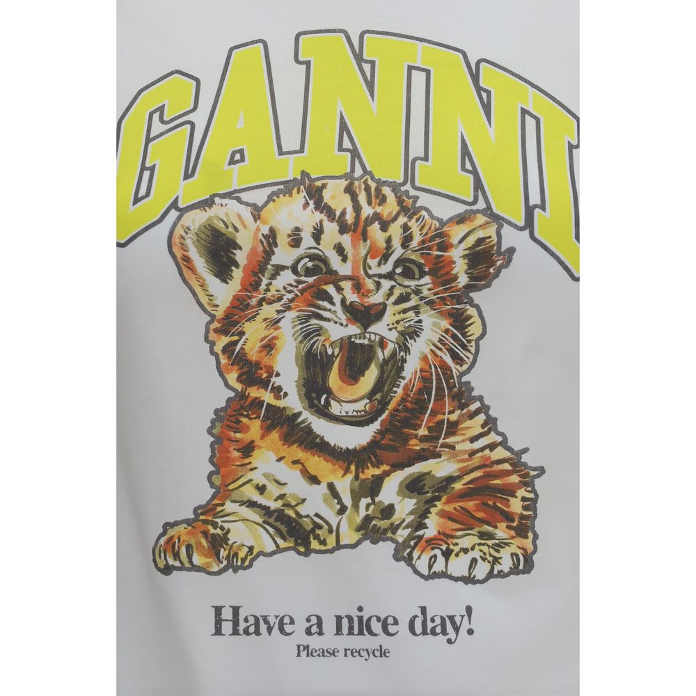 Sudadera Ganni de Algodón Blanco