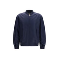 Valentino Blue Polyamide Bomber