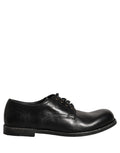 Dolce & Gabbana Black Leather Men Derby Dress Formal Shoes