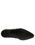 Dolce & Gabbana Black Leather Derby Dress Studded Formal Shoes