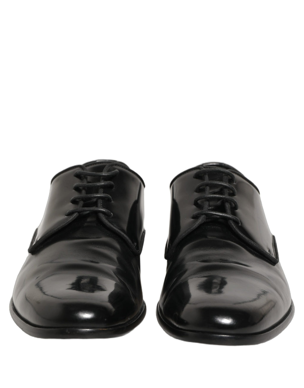 Zapatos de vestir formales tipo Derby de cuero negro Dolce & Gabbana para hombre