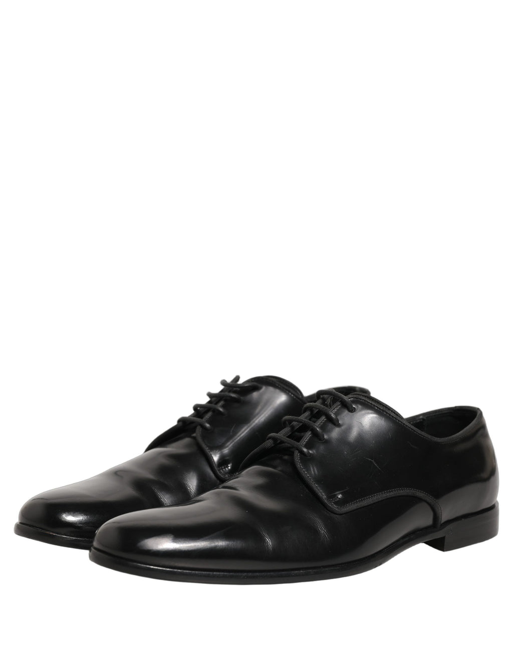 Zapatos de vestir formales tipo Derby de cuero negro Dolce & Gabbana para hombre