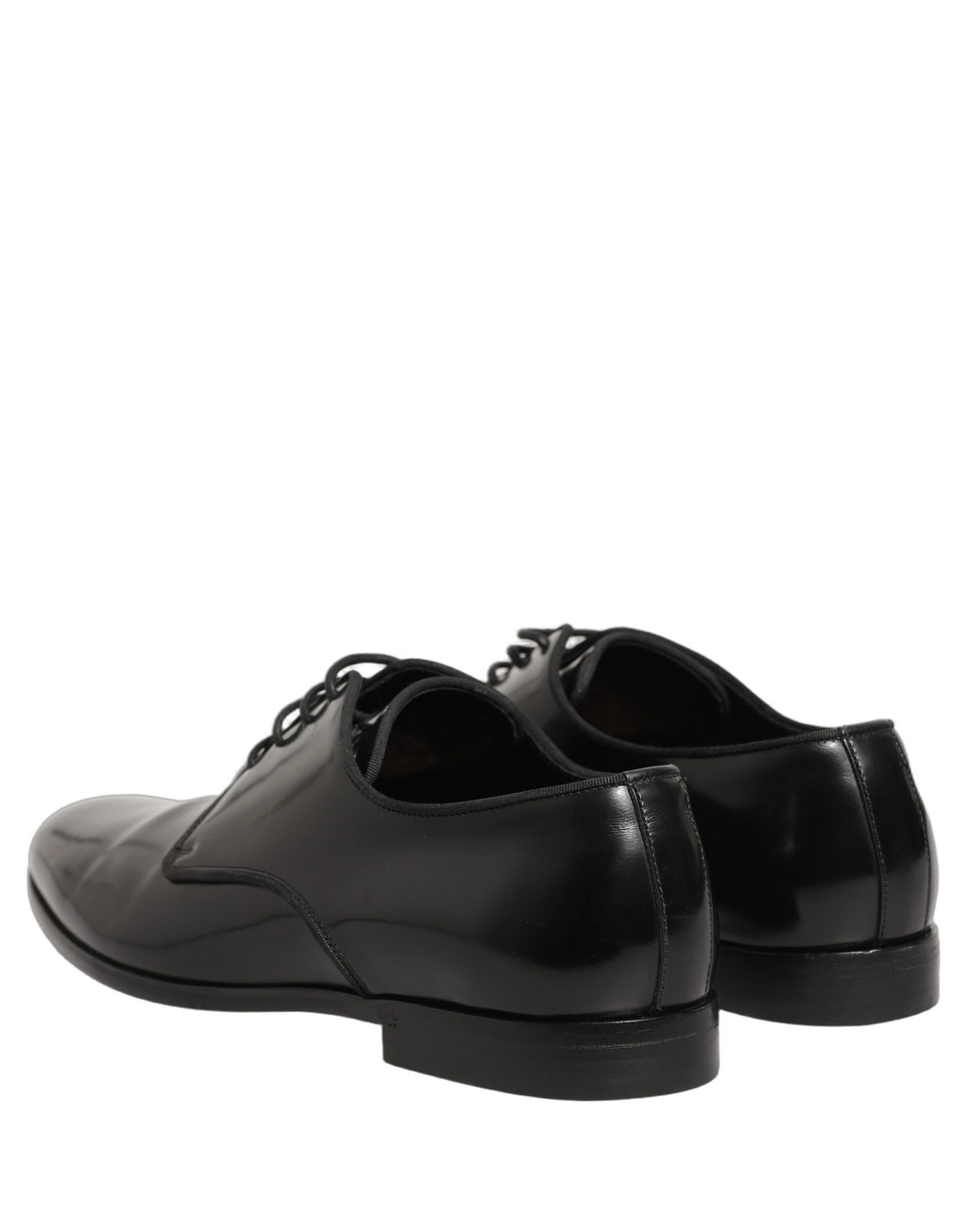 Zapatos de vestir formales tipo Derby de cuero negro Dolce & Gabbana para hombre