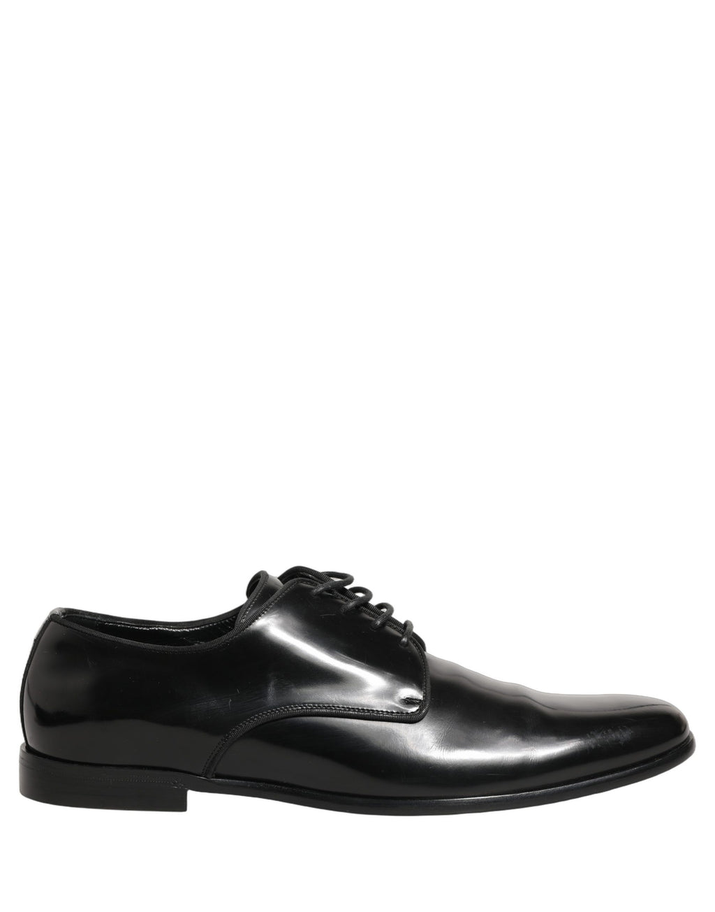Zapatos de vestir formales tipo Derby de cuero negro Dolce & Gabbana para hombre