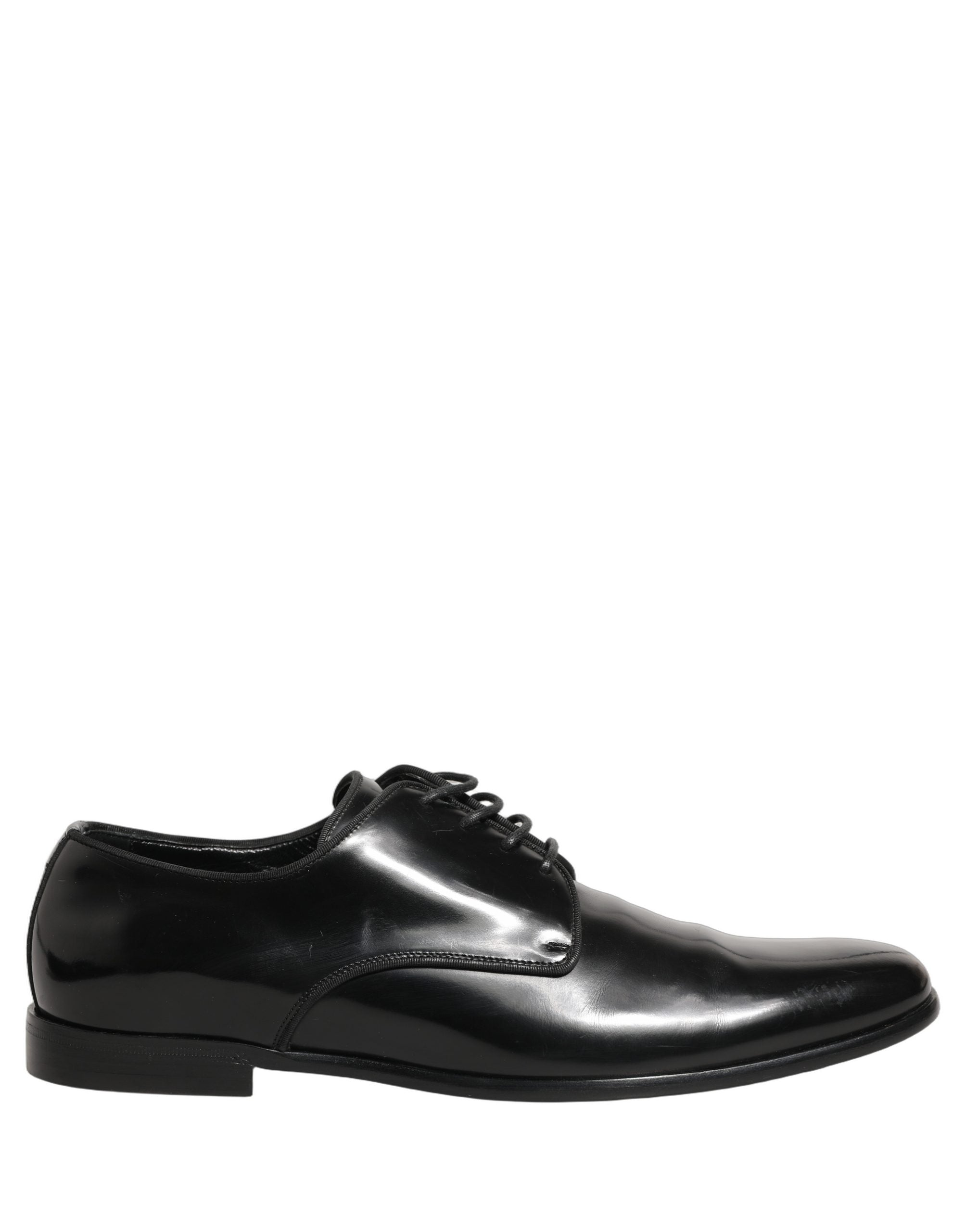 Zapatos de vestir formales tipo Derby de cuero negro Dolce & Gabbana para hombre