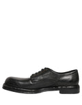 Zapatos de Vestir Derby de Cordones de Cuero Negro para Hombre Dolce & Gabbana