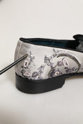 Zapatos mocasines formales Dolce & Gabbana blancos con lentejuelas