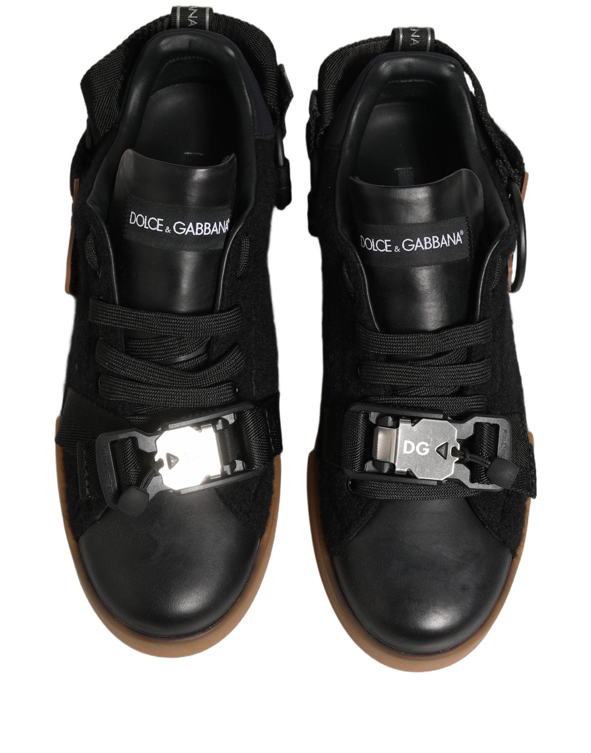 Zapatillas Bajas de Hombre de Piel Negra Dolce & Gabbana