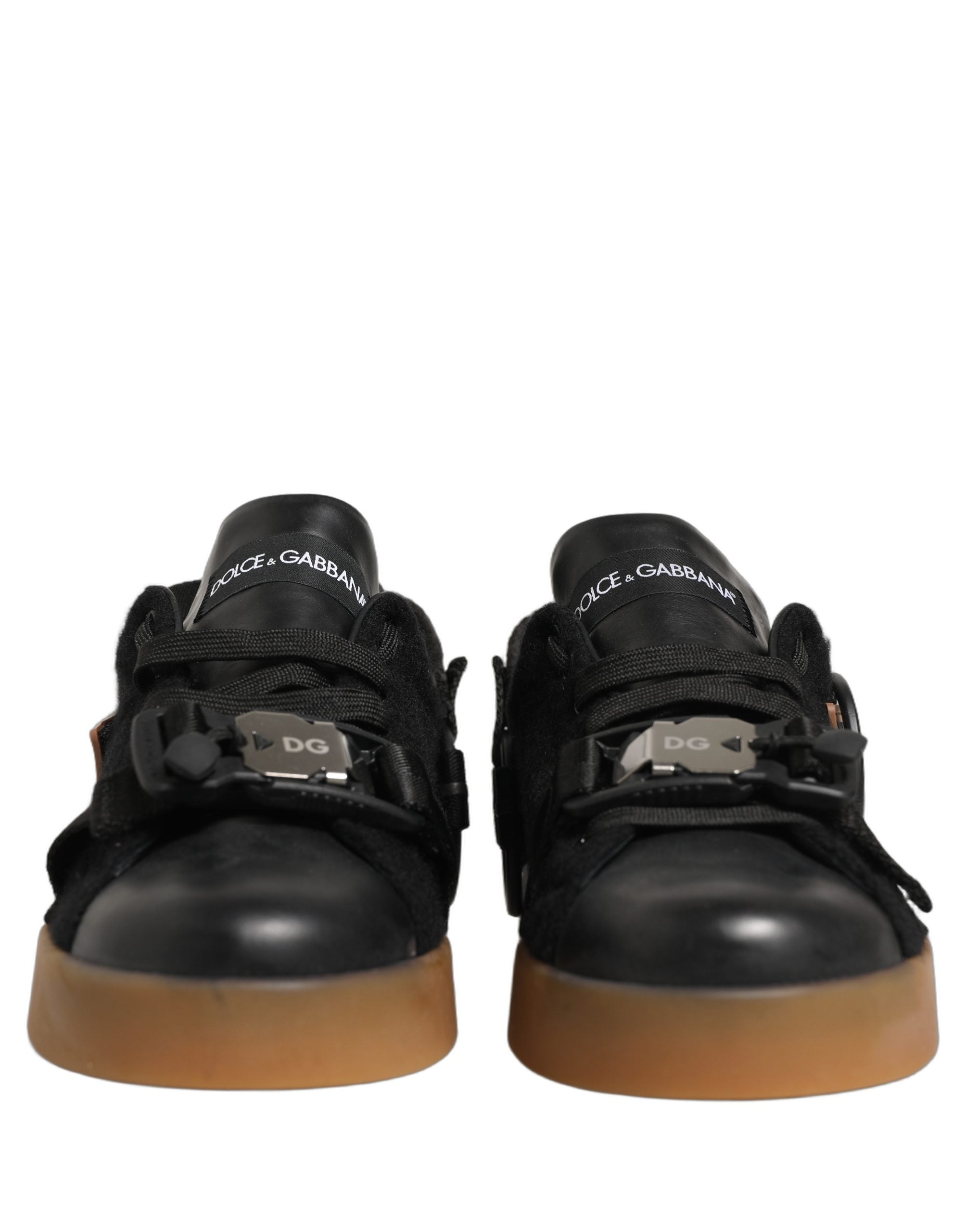 Zapatillas Bajas de Hombre de Piel Negra Dolce & Gabbana
