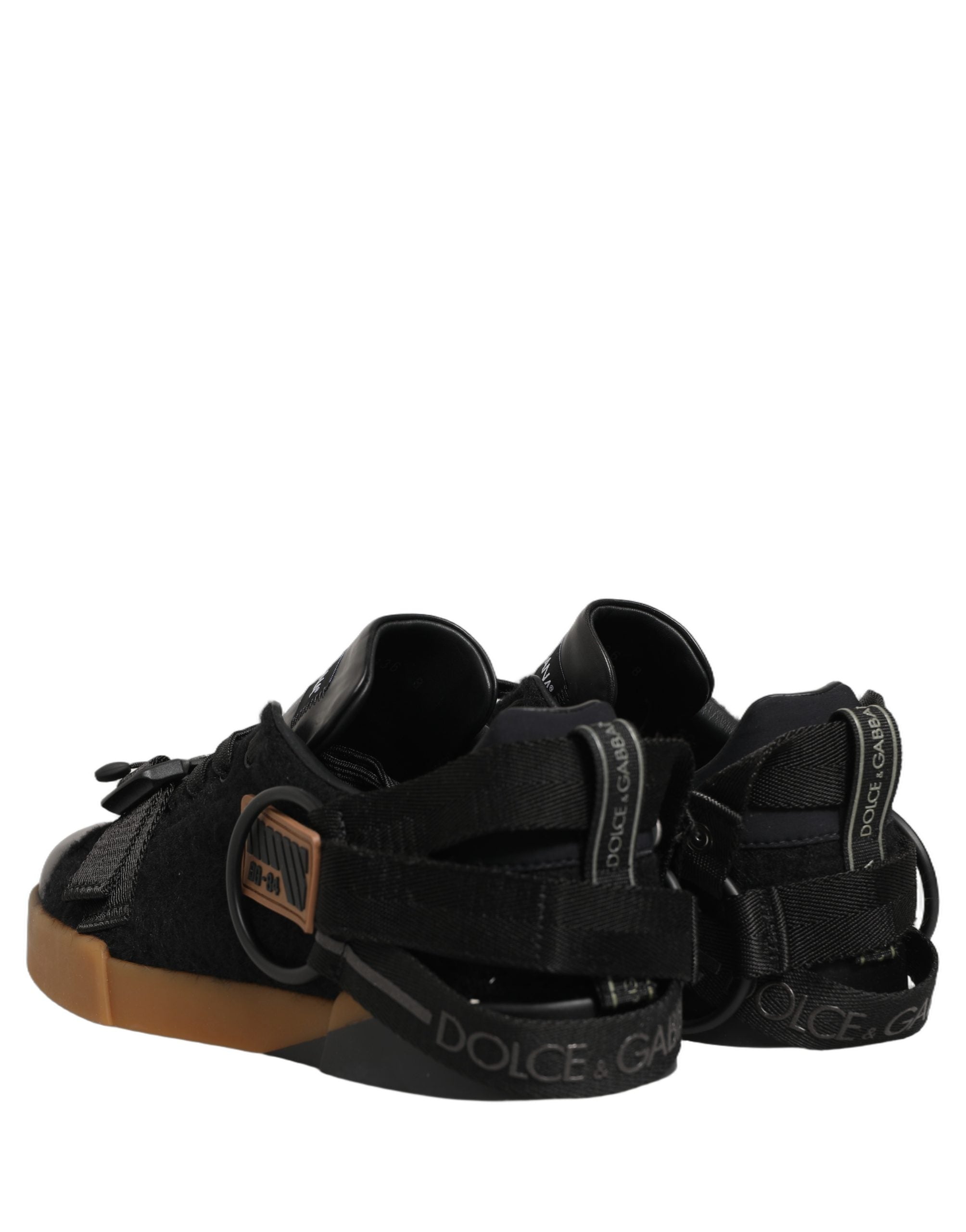 Zapatillas Bajas de Hombre de Piel Negra Dolce & Gabbana