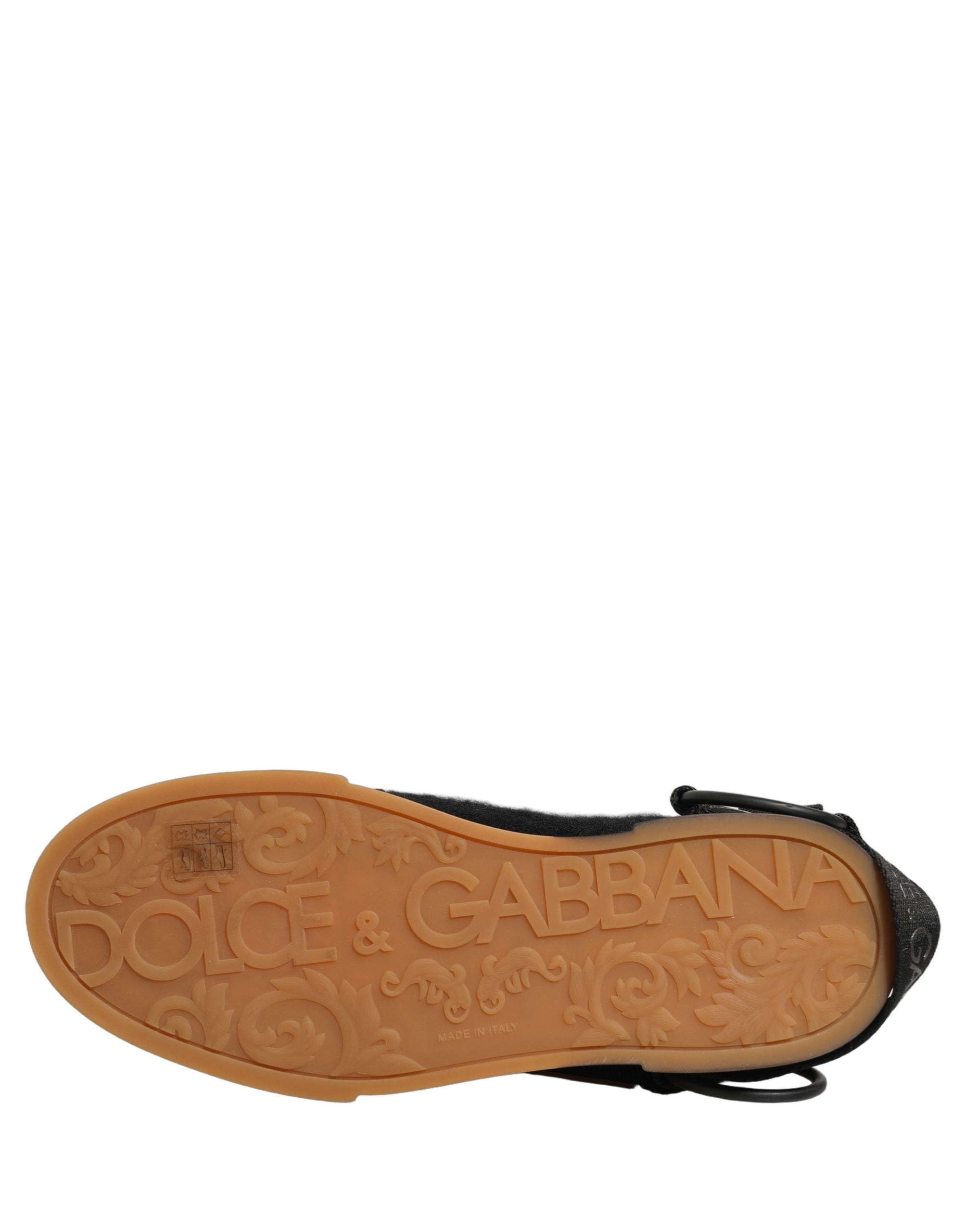 Zapatillas Bajas de Hombre de Piel Negra Dolce & Gabbana