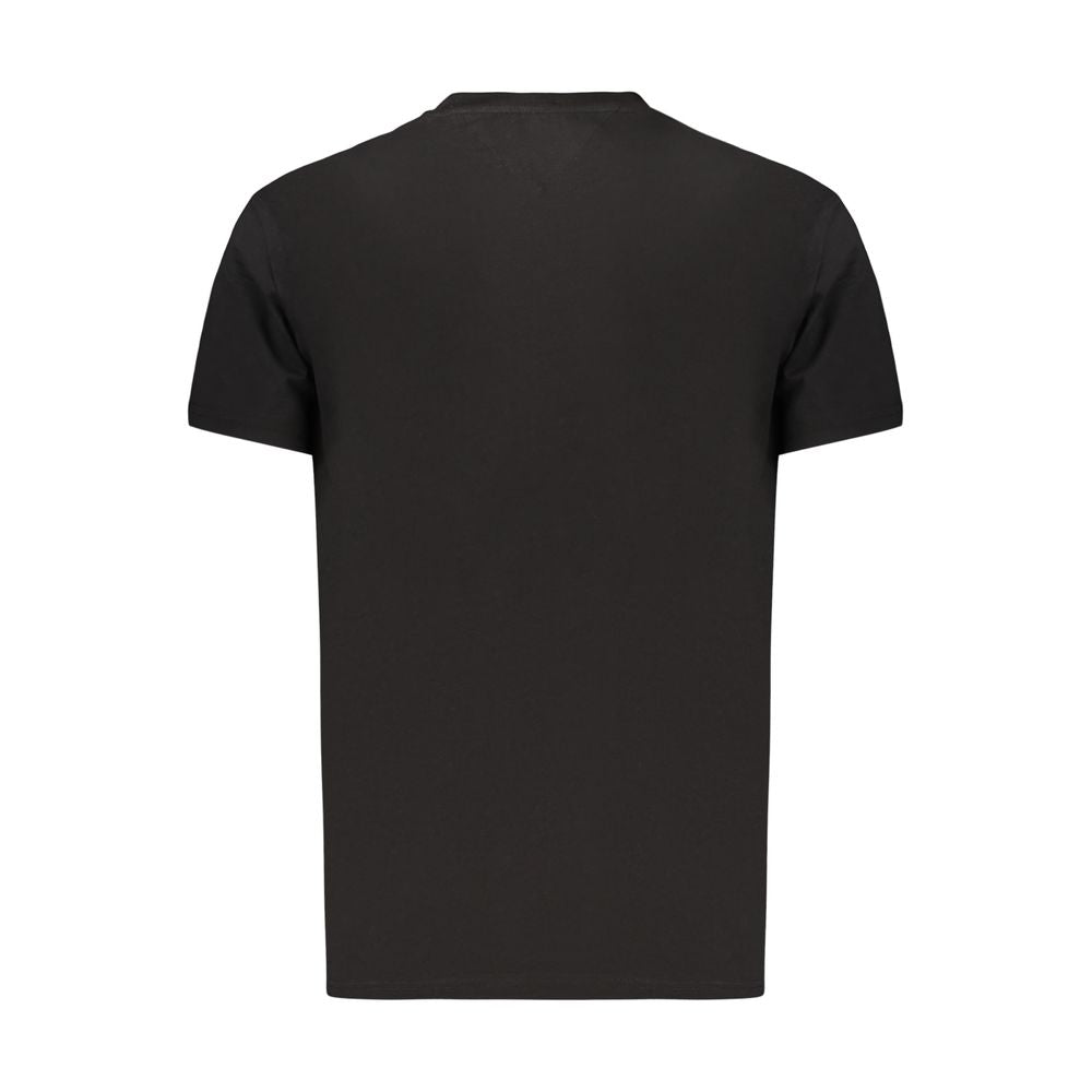 Camiseta de algodón negra para hombre Tommy Hilfiger