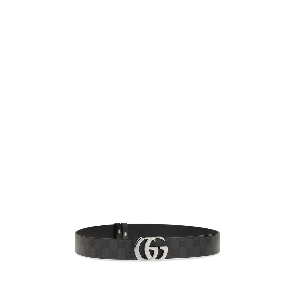Cinturón regular Gucci de piel de becerro negra Bos Taurus