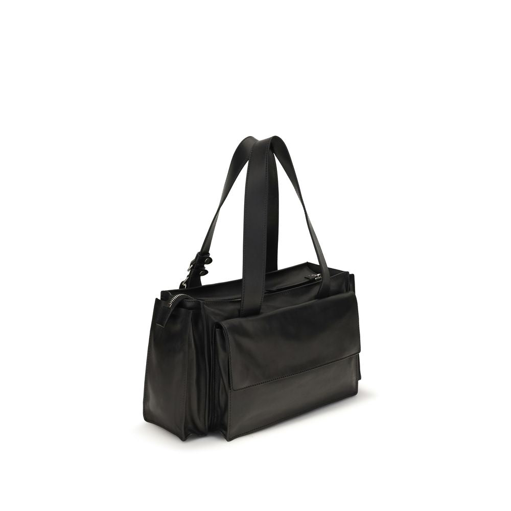 Bolso de hombro Miu Miu de piel de becerro marrón Bos Taurus