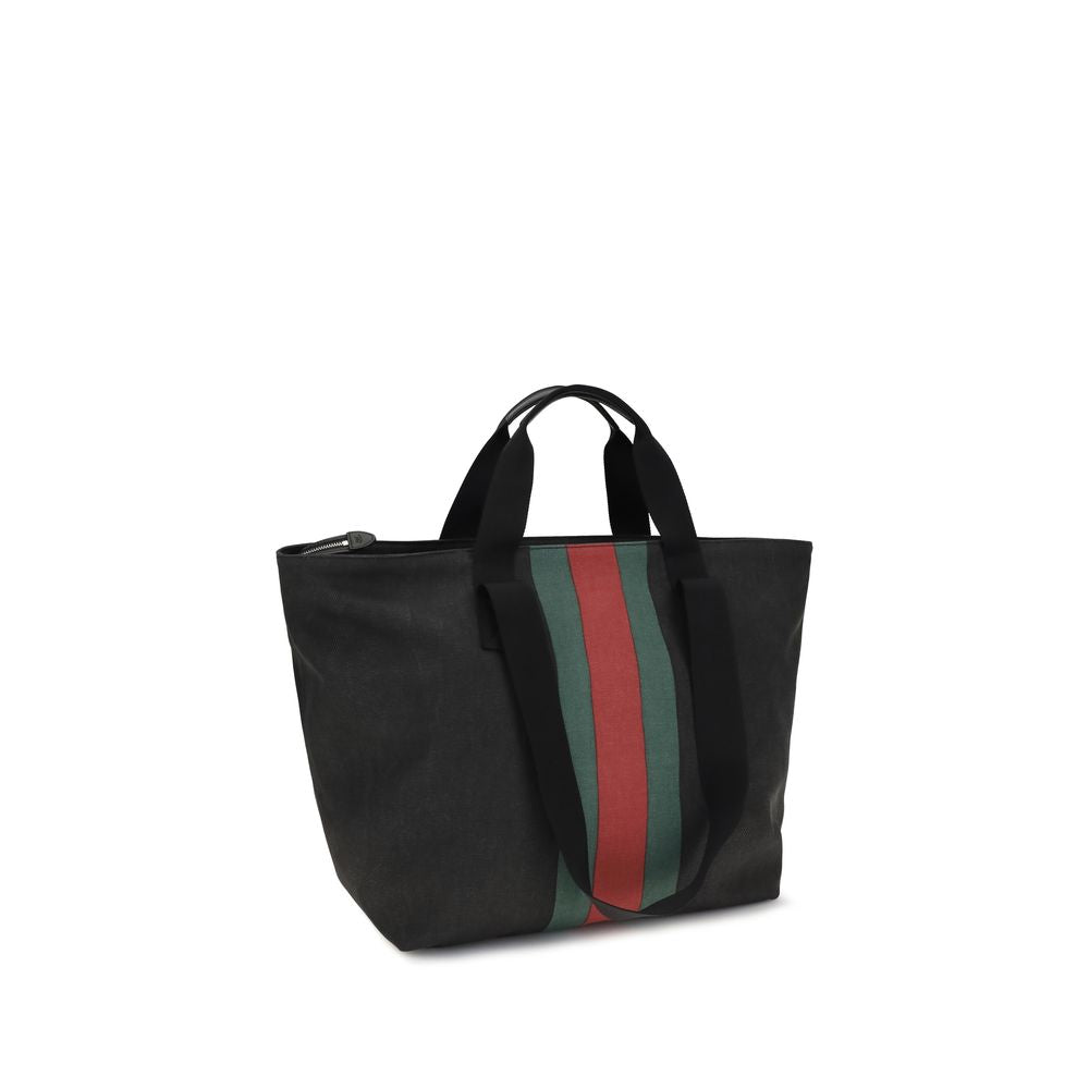 Bolso de Hombro Gucci de Tela Negra