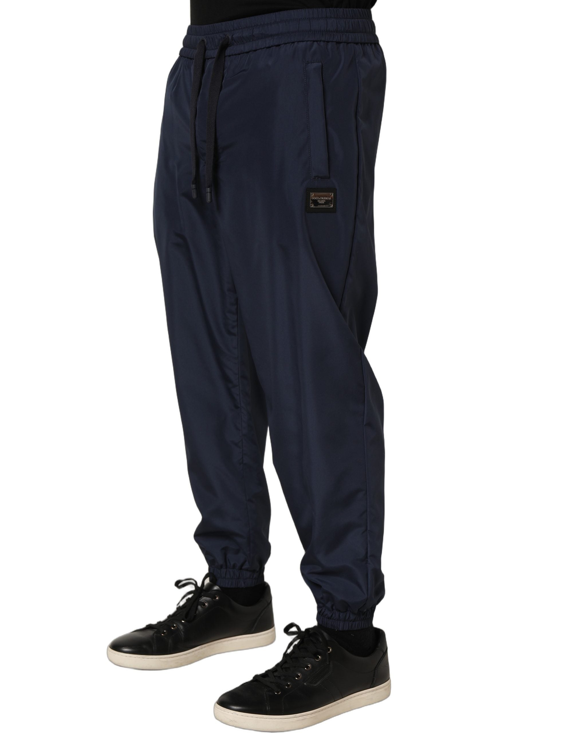 Pantalones de chándal Dolce & Gabbana de poliéster azul oscuro