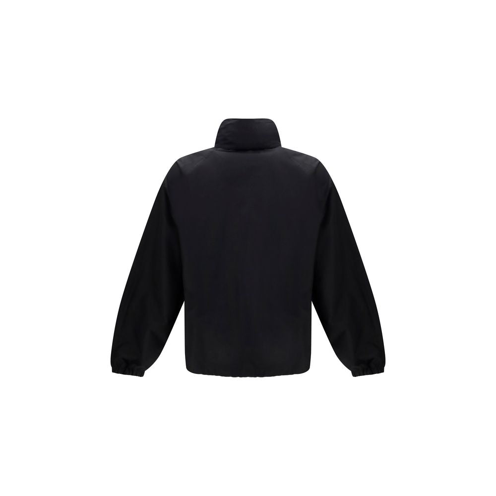 Chaqueta larga de algodón negra de Gucci