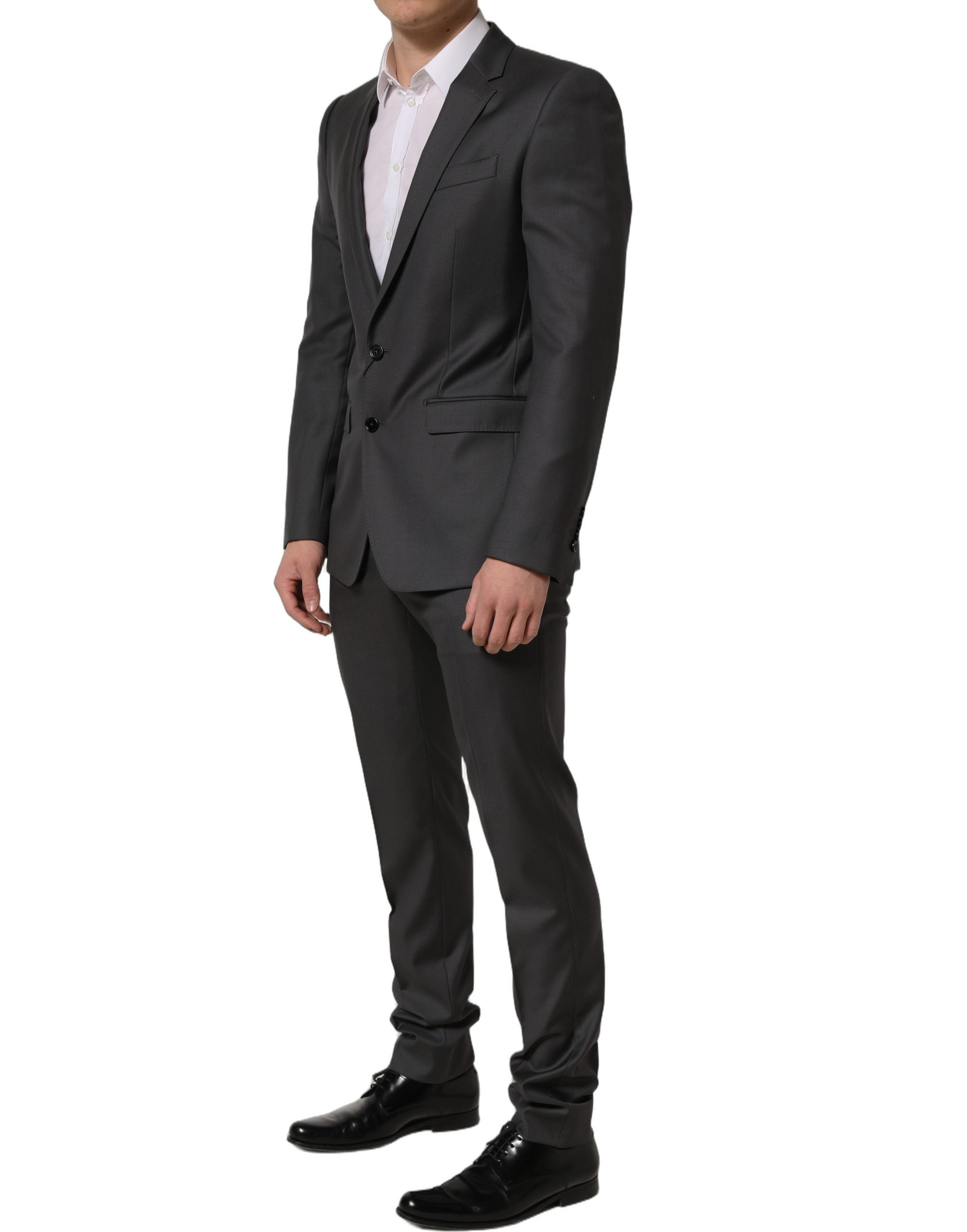Traje de dos piezas formal Dolce & Gabbana gris MARTINI corte slim para hombre