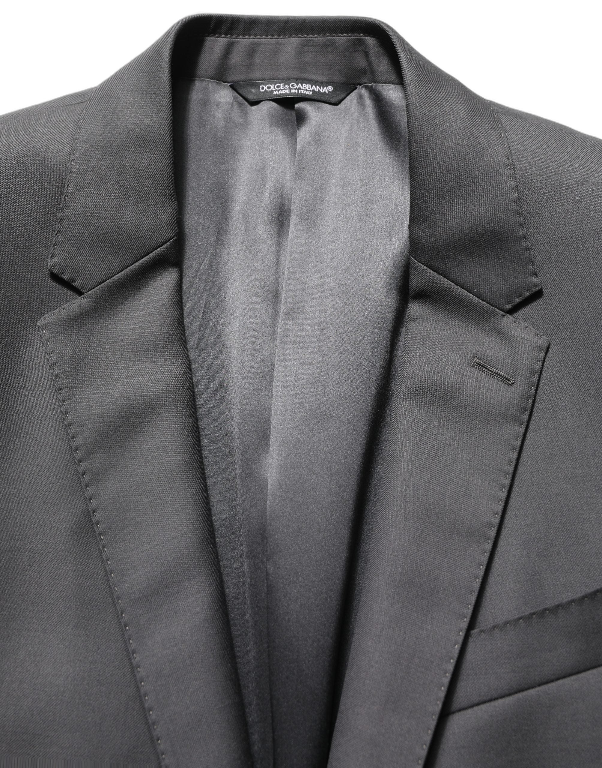 Traje de dos piezas formal Dolce & Gabbana gris MARTINI corte slim para hombre