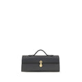 Savette Gray Calf Leather Bos Taurus Shoulder Bag