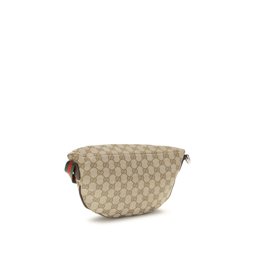 Bolso de hombro Gucci de tela beige