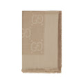 Gucci Brown Wool Oves Aries Foulard