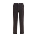 Brunello Cucinelli Brown Cotton Cropped Jeans