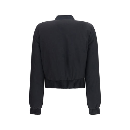 Bomber Alexander McQueen negro de poliéster