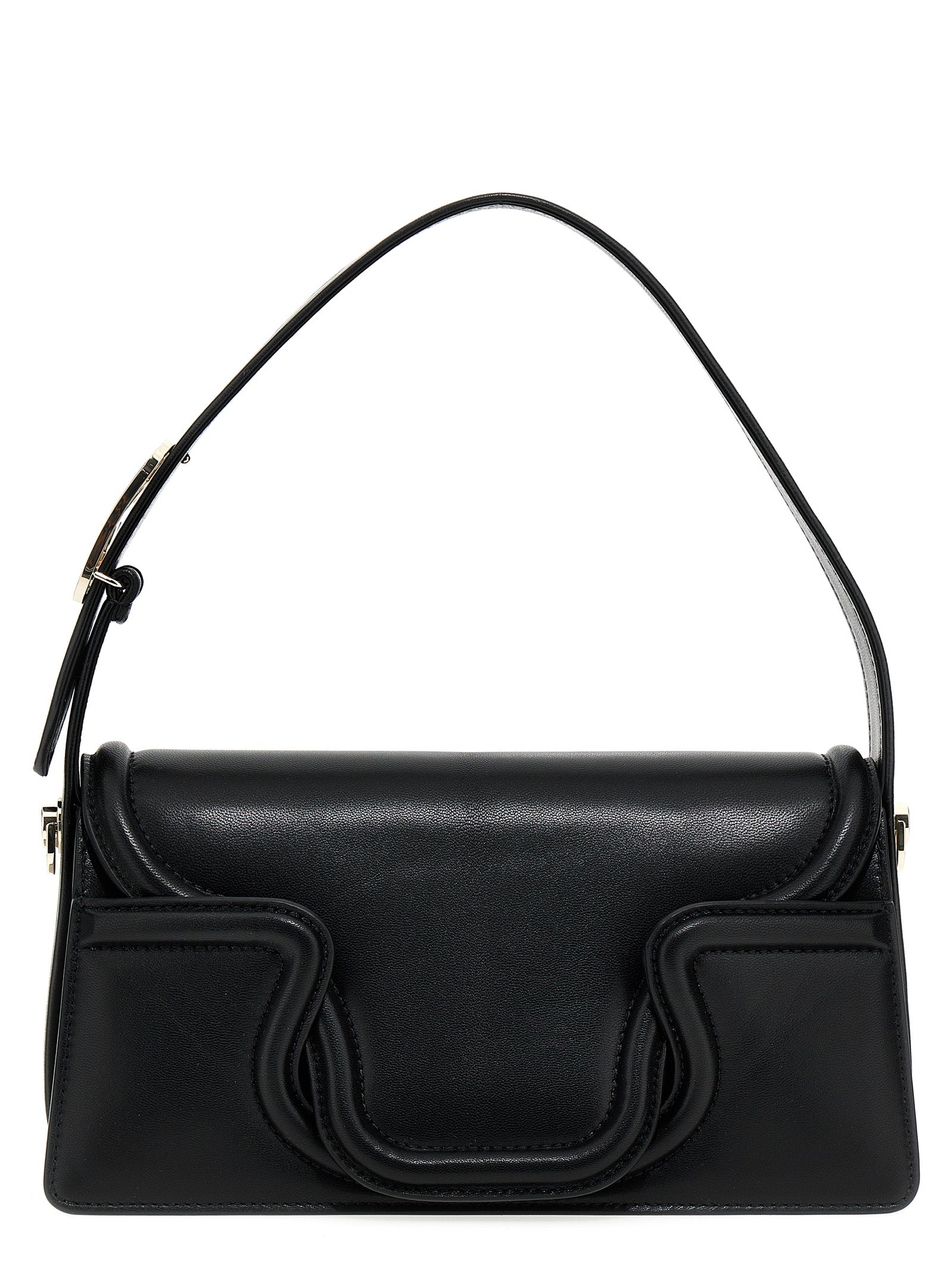 Bolso de hombro Valentino Garavani de cuero negro